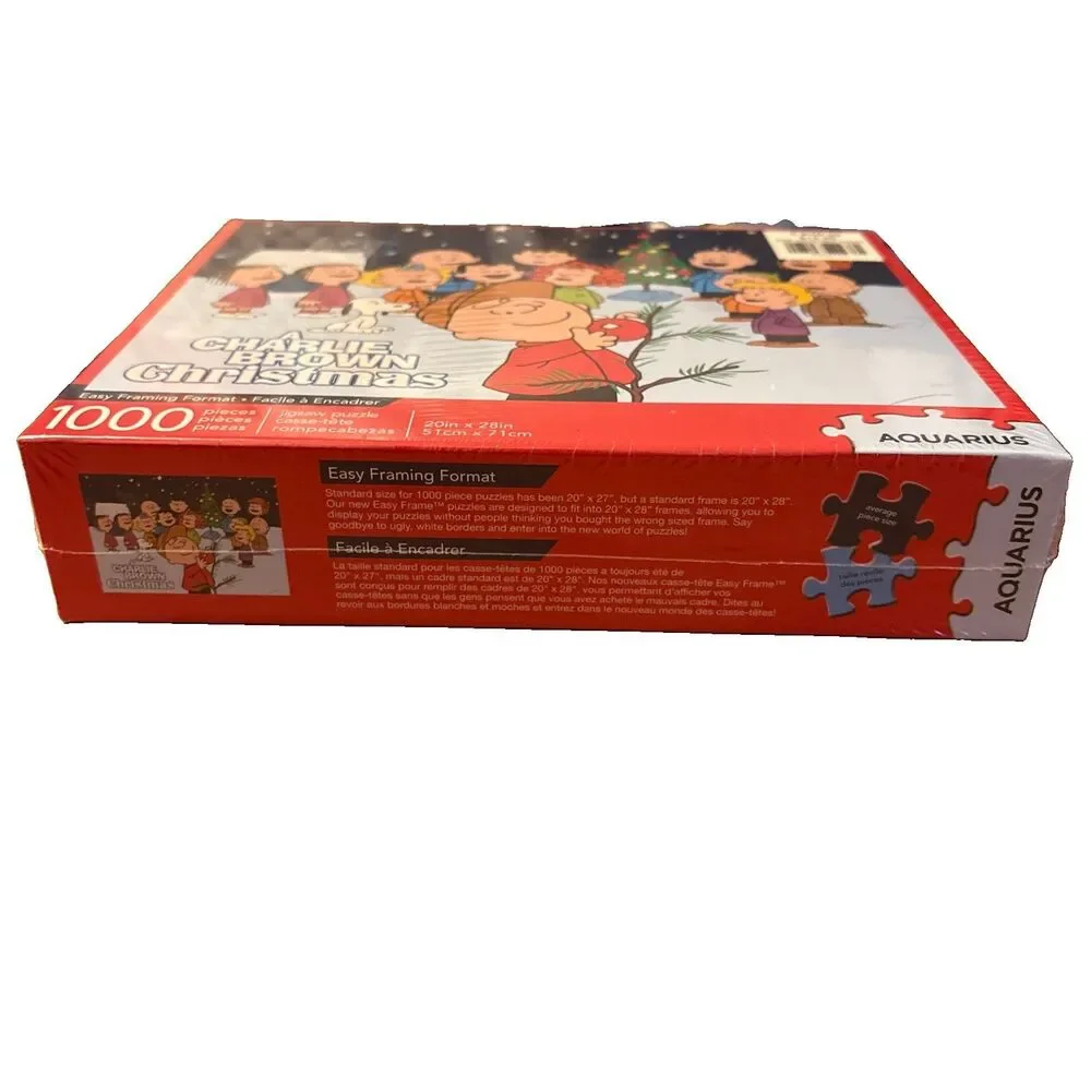 Aquarius Brand Peanuts Charlie Brown Puzzle Christmas 1000 Piece Jigsaw Sealed